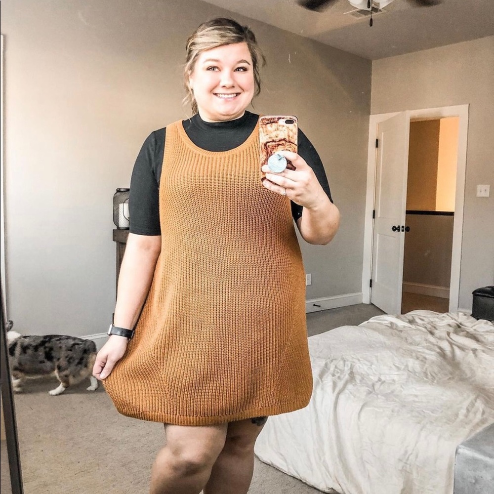 Plus Size Sleeveless Knit Dress